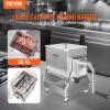 VEVOR Manual Meat Mixer, 15 Pound Capacity Tank Meat Processing Equipment, Stainless Steel Meat Mixer, Sausage Mixer Machine with Lid and Handle, Ground Beef Hand Mixer, Silver(BX-20T)