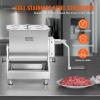 VEVOR Manual Meat Mixer, 15 Pound Capacity Tank Meat Processing Equipment, Stainless Steel Meat Mixer, Sausage Mixer Machine with Lid and Handle, Ground Beef Hand Mixer, Silver(BX-40T)