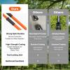 VEVOR Manual Pole Saw, 7.3-27 ft Extendable Tree Pruner, Sharp Steel Blade and Scissors High Branches Trimming, Branch Trimmer with Lightweight 8 Fiberglass Handles, for Pruning Palms and Shrubs(Pole Saw – Pro)