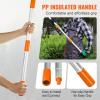 VEVOR Manual Pole Saw, 7.3-27 ft Extendable Tree Pruner, Sharp Steel Blade and Scissors High Branches Trimming, Branch Trimmer with Lightweight 8 Fiberglass Handles, for Pruning Palms and Shrubs(Steel Blad)