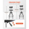 VEVOR Mechanic Stool Dual Storage Trays Rolling Stool and Garage Stool with Adjustable Height 23.6–29.5 in,Soft Waterproof Cushion 360° Swivel Casters 330 LBS Capacity Heavy Duty(with Backrest-no Casters)