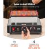 VEVOR Mini Pancake Maker, 25PCS 43mm Diameter Dutch Muffin Waffle Baker, Non-stick Stainless Steel Poffertjes Grill, Commercial Electric Dorayaki Machine, Temp & Time Control, Home Kitchen Restaurant(25pcs)