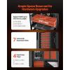 VEVOR PC Gaming Case, Mid-Tower, Computer Case with High-Airflow Tempered Glass Panel, Dust Filter, 2 x 120 mm Fans, Cable Management, for GPU up to 360 mm in Length, Compatible with ATX/M-ATX/ITX(Full-Tower)