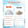 VEVOR Pool Filter Balls for Sand Filter, 4 lbs, Filter Balls Replace Pool Filter Sand, Reusable Blue Polyester Fiber Filter Media with Wash Bag, for Swimming Pool Aquarium Tank Above Ground Pool(White)
