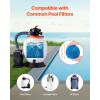 VEVOR Pool Filter Balls for Sand Filter, 4 lbs, Filter Balls Replace Pool Filter Sand, Reusable Blue Polyester Fiber Filter Media with Wash Bag, for Swimming Pool Aquarium Tank Above Ground Pool(Blue)