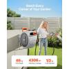 VEVOR Retractable Garden Hose Reel, 1/2 Inch x 65 ft Wall Mounted, Heavy Duty Garden Hose Reel with 9 Patterns Nozzle, Any Length Lock, Upgraded Slow Return System and 180°Swivel Bracket(65ft)