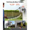 VEVOR Retractable Garden Hose Reel, 1/2 Inch x 65 ft Wall Mounted, Heavy Duty Garden Hose Reel with 9 Patterns Nozzle, Any Length Lock, Upgraded Slow Return System and 180°Swivel Bracket(1/2″ 50ft)