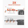 VEVOR Retractable Garden Hose Reel, 1/2 Inch x 65 ft Wall Mounted, Heavy Duty Garden Hose Reel with 9 Patterns Nozzle, Any Length Lock, Upgraded Slow Return System and 180°Swivel Bracket(84ft)