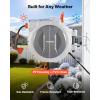 VEVOR Retractable Garden Hose Reel, 1/2 Inch x 65 ft Wall Mounted, Heavy Duty Garden Hose Reel with 9 Patterns Nozzle, Any Length Lock, Upgraded Slow Return System and 180°Swivel Bracket(1/2″ 130ft)