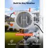 VEVOR Retractable Garden Hose Reel, 1/2 Inch x 65 ft Wall Mounted, Heavy Duty Garden Hose Reel with 9 Patterns Nozzle, Any Length Lock, Upgraded Slow Return System and 180°Swivel Bracket(1/2″ 100ft)