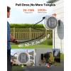 VEVOR Retractable Garden Hose Reel, 1/2 Inch x 65 ft Wall Mounted, Heavy Duty Garden Hose Reel with 9 Patterns Nozzle, Any Length Lock, Upgraded Slow Return System and 180°Swivel Bracket(1/2″ 100ft)