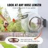 VEVOR Retractable Hose Reel, 65 ft x 5/8 inch, 180° Swivel Bracket Wall-Mounted, Garden Water Hose Reel with 9-Pattern Nozzle, Automatic Rewind, Lock at Any Length, and Slow Return System(65 ft)