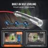 VEVOR Sewer Camera, 165 ft/50m, Self-Leveling Drain Camera with 512Hz Transmitter, Distance Counter, 9″ Screen 1080P HD Snake Plumbing Cameras with Lights-12 LED & 32GB Card for Duct Pipe