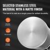 VEVOR Stainless Steel Stockpot, 84 Quart Large Cooking Pots, Cookware Sauce Pot with Basket, Lid, and Handle, Heavy Duty Commercial Grade Stock Pot, Sanding Treatment, for Large Groups Events Silver(42 Quarts)