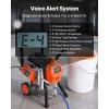 VEVOR Stand Airless Paint Sprayer, 900W, 3300PSI High Pressure Airless Sprayer, Cleaning Brush, Hose, Extension Rod, Nozzles, Electric Spray Paint Machine for Interior or Exterior of House, Fence(1500W Wheeled-Airless Paint Sprayer)