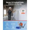 VEVOR Stand Airless Paint Sprayer, 900W, 3300PSI High Pressure Airless Sprayer, Cleaning Brush, Hose, Extension Rod, Nozzles, Electric Spray Paint Machine for Interior or Exterior of House, Fence(1500W Stand Airless Paint Sprayer)