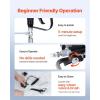 VEVOR Stand Airless Paint Sprayer, 900W, 3300PSI High Pressure Airless Sprayer, Cleaning Brush, Hose, Extension Rod, Nozzles, Electric Spray Paint Machine for Interior or Exterior of House, Fence(650W Wheeled-Airless Paint Sprayer)