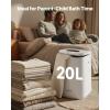 VEVOR Towel Warmer Bucket, 20L Large Towel Warmer for Bathroom, Auto Shut Off Towel Heater Fits up to Two 40″x70″ Oversized Towels, Bathrobes, Blankets, 4-Level Timer Towel Warmer Ideal for Spa, Gray(White Lip)