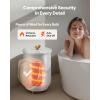 VEVOR Towel Warmer Bucket, 20L Large Towel Warmer for Bathroom, Auto Shut Off Towel Heater Fits up to Two 40″x70″ Oversized Towels, Bathrobes, Blankets, 4-Level Timer Towel Warmer Ideal for Spa, Gray(Gray)
