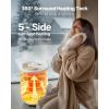 VEVOR Towel Warmer Bucket, 20L Large Towel Warmer for Bathroom, Auto Shut Off Towel Heater Fits up to Two 40″x70″ Oversized Towels, Bathrobes, Blankets, 4-Level Timer Towel Warmer Ideal for Spa, Gray(White)