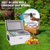 VEVOR Ultra-Light Hard Cooler, Ice Retention Cooler with Heavy Duty Handle, Ice Chest Lunch Box for Camping, Travel, Outdoor, Keeps Cool for up to 6 Days, 30% Lighter Than Rotomolded Coolers(52 QT without wheels)