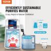 VEVOR Water Distiller, 1.1 Gal Distilled Water Machine, 750W Pure Water Distilling w/BPA Free Plastic Container, Water Distillation Kit w/Button, Countertop Distilled Water Maker for Home, White(White)