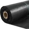 Happybuy 6x300ft Premium Weed Barrier Landscape Fabric Heavy Duty 2.4OZ, Woven Weed Control Fabric, High Permeability Good for Flower Bed, Geotextile Fabric Underlayment, Driveway Fabric Ground Cover(3FTx300FT-3.2OZ)