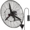 VEVOR 18 Inch Wall Mount Fan, 3-speed IP44 Waterproof Fan, Max. 4150 CFM Wall Mounted for Outdoor, Commercial, Residential, Greenhouse, Workshop, Patio, Black, ETL Listed(30 Inch)