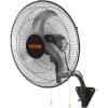 VEVOR 18 Inch Wall Mount Fan, 3-speed IP44 Waterproof Fan, Max. 4150 CFM Wall Mounted for Outdoor, Commercial, Residential, Greenhouse, Workshop, Patio, Black, ETL Listed(18 Inch)