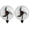 VEVOR 18 Inch Wall Mount Fan, 3-speed IP44 Waterproof Fan, Max. 4150 CFM Wall Mounted for Outdoor, Commercial, Residential, Greenhouse, Workshop, Patio, Black, ETL Listed(18 Inch 2 Pack)
