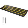 VEVOR Car Driveway Rubber Curb Ramp, 2 Pack 48.8-inch-Long Heavy Duty Low Profile Slope Ramps, 2.6’’ Rise, 33069 lbs Load Capacity, Reflective Safety Strips, for Vehicles, RVs, and Wheelchairs(1-Pack(48.4in-long))