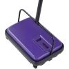 VEVOR Carpet Sweeper, 7.87 in Sweeping Paths, Floor Sweeper Manual Non Electric, 300 ml Dustbin Capacity with Comb for Home Office Rugs Hardwood Surfaces Wood Floors Laminate, Cleans Dust Pet Hair(Purple)