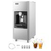 VEVOR Commercial Ice Maker Machine – Head, 300 Lbs/Day Stainless Steel Ice Machine with Scheduled Ice-Making, Self-Cleaning, Adjustable Thickness, Ideal for Restaurant Bar Cafe Hotel – Head Only(Ice Storage Bin)