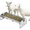 VEVOR Livestock Feeding Trough, 22 Gallon Capacity, 45″ Hay Feeder, Heavy Duty Steel Livestock Trough, Galvanized Steel Sheep Feeder Trough Feeding up to 10 Goats for Horse Sheep Hog Farm Sheds Pen(1 PCS)