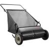 VEVOR Push Lawn Sweeper, 26 Inch Leaf & Grass Collector, Strong Rubber Wheels & Heavy Duty Thickened Steel Durable to Use with Large Capacity 7 ft³ Mesh Collection Bag, 4 Spinning Brushes(26 inch)