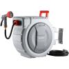 VEVOR Retractable Garden Hose Reel, 1/2 Inch x 65 ft Wall Mounted, Heavy Duty Garden Hose Reel with 9 Patterns Nozzle, Any Length Lock, Upgraded Slow Return System and 180°Swivel Bracket(1/2″ 130ft)
