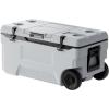 VEVOR Ultra-Light Hard Cooler, Ice Retention Cooler with Heavy Duty Handle, Ice Chest Lunch Box for Camping, Travel, Outdoor, Keeps Cool for up to 6 Days, 30% Lighter Than Rotomolded Coolers(74 QT with wheels)
