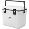 VEVOR Ultra-Light Hard Cooler, Ice Retention Cooler with Heavy Duty Handle, Ice Chest Lunch Box for Camping, Travel, Outdoor, Keeps Cool for up to 6 Days, 30% Lighter Than Rotomolded Coolers(38 QT without wheels)