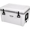 VEVOR Ultra-Light Hard Cooler, Ice Retention Cooler with Heavy Duty Handle, Ice Chest Lunch Box for Camping, Travel, Outdoor, Keeps Cool for up to 6 Days, 30% Lighter Than Rotomolded Coolers(52 QT without wheels)