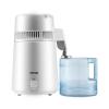 VEVOR Water Distiller, 1.1 Gal Distilled Water Machine, 750W Pure Water Distilling w/BPA Free Plastic Container, Water Distillation Kit w/Button, Countertop Distilled Water Maker for Home, White(White)