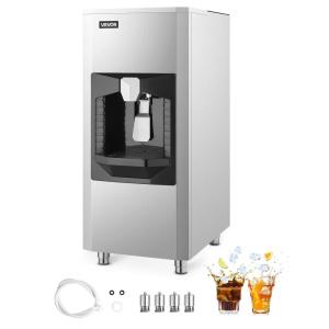 VEVOR Commercial Ice Maker Machine – Head, 300 Lbs/Day Stainless Steel Ice Machine with Scheduled Ice-Making, Self-Cleaning, Adjustable Thickness, Ideal for Restaurant Bar Cafe Hotel – Head Only(Ice Storage Bin)