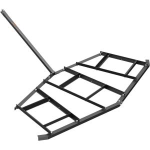 VEVOR Drag Harrow, 66″ Width Tow Behind Drag Harrow, Q235 Steel Driveway Grader with Adjustable Bars & Pin Hitch, Support up to 50 lbs, Tractor Driveway Harrow for ATVs, UTVs, Garden Lawn Tractors(84″)