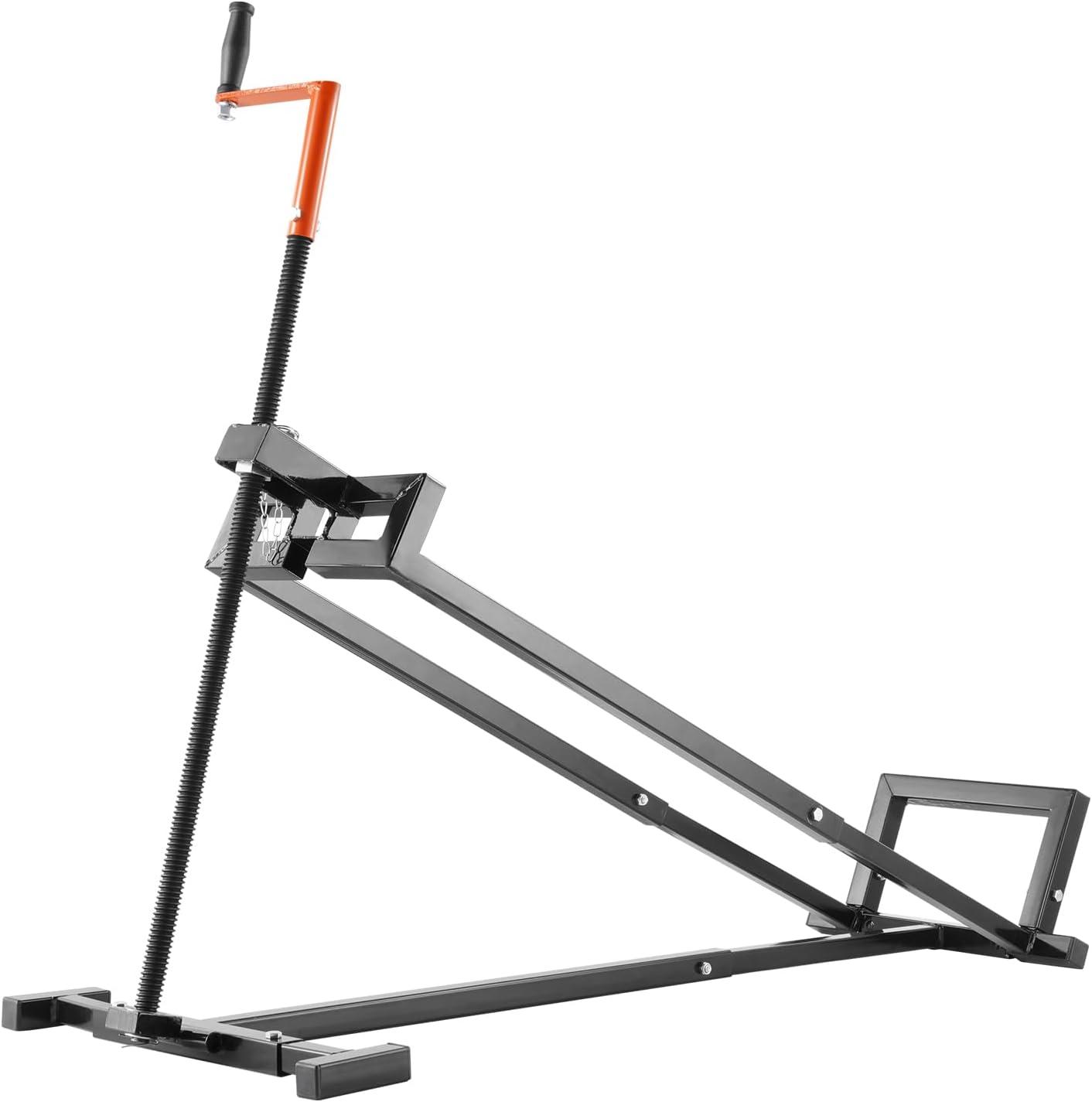 image:imageHappybuy Ride on Lawn Mower Lift Jack 880 Lbs Weight Capacity Telescopic Maintenance Jack with Crank Handle amp Power Tool Handle Black