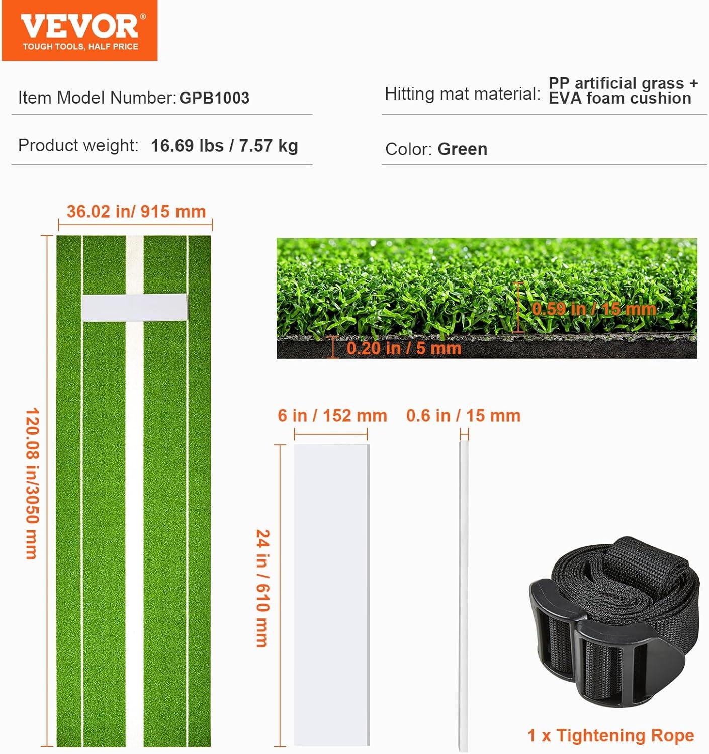 image:imageVEVOR 10x3ft SoftballBaseball Pitching Mat with Rubber Mound AntiFade Turf amp AntiSlip Foam Backing Portable Fastpitch Training Aid for IndoorOutdoor Practice RedGreenGreen