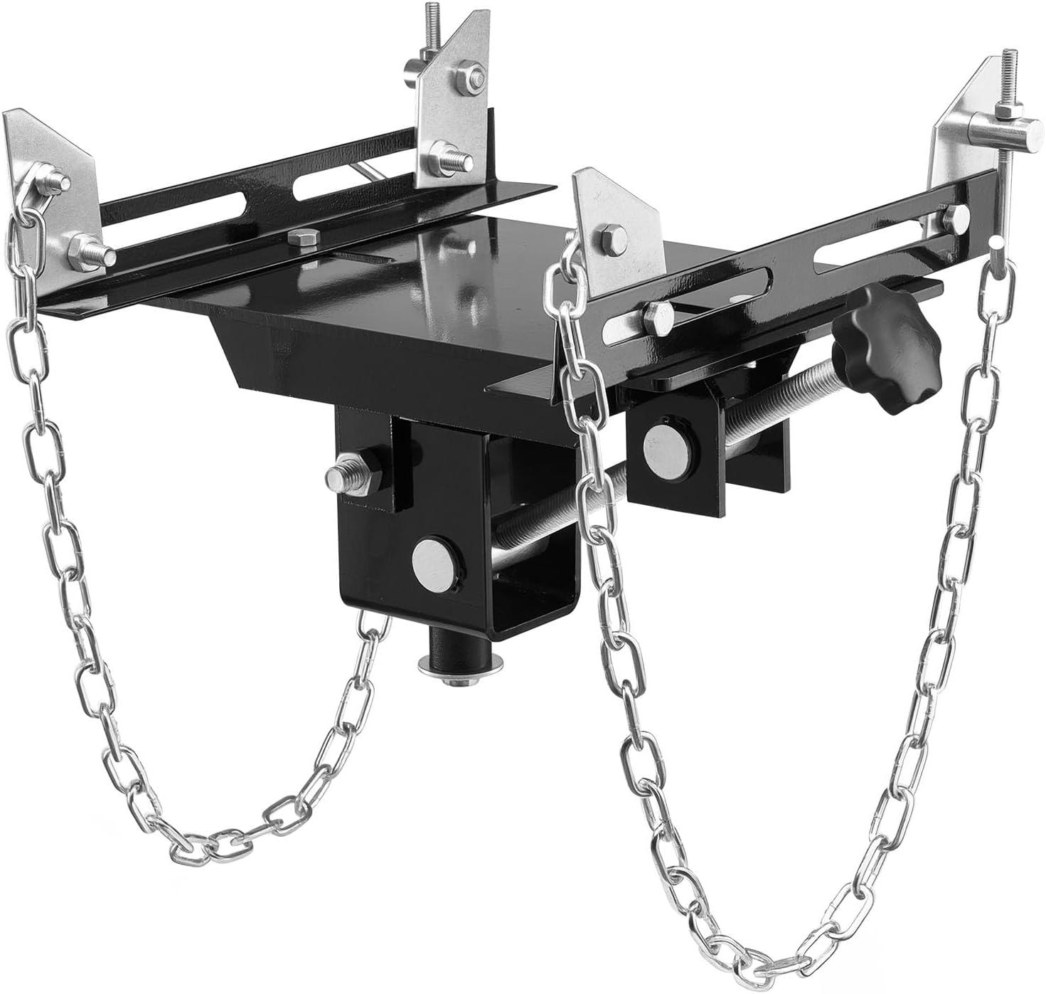 image:imageVEVOR 12Ton1100lbs Capacity Hydraulic Transmission Jack Car amp Truck Compatible 33567 Inch Lift Range 2Stage Jack Stand with Foot Pedal 360 Swivel Wheel RedAdapter