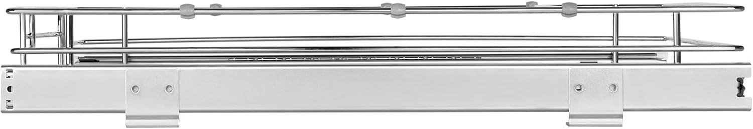 image:imageVEVOR 155 Wx21 Dx35 H Pull Out Cabinet Organizer Heavy Duty Slide Out Pantry Shelves ChromePlated Steel Roll Out Drawers Storage for Home Under Sink 17 Wx22 Dx7 H Install Size for Cabinet126Wx21D