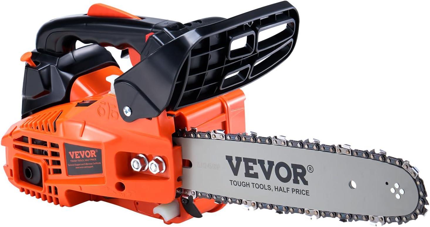 image:imageVEVOR 20inch 62CC Gas Powered Chainsaw 38 HP 2 Stroke Engine Gas Power Chainsaws with NonSlip Handle Gas Chainsaws with Dual Fuel Tanks For Wood Cutting Tree Trimming and Land Clearing254CC 12inch