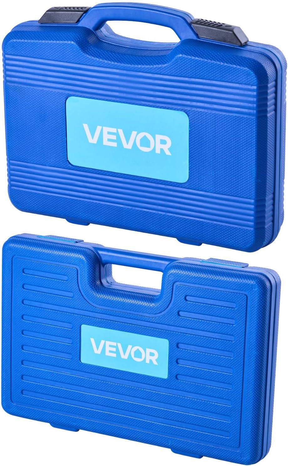image:imageVEVOR 52pcs Custom Bushing Bearing And Seal Driver Set amp 16pcs Slide Hammer Puller Set 2 in 1 Bushing Bearing Driver Press Kit Heavy Duty Removal Puller Installation Set with 49 Bushings 10 Colletsbearing pullerbearing race driver