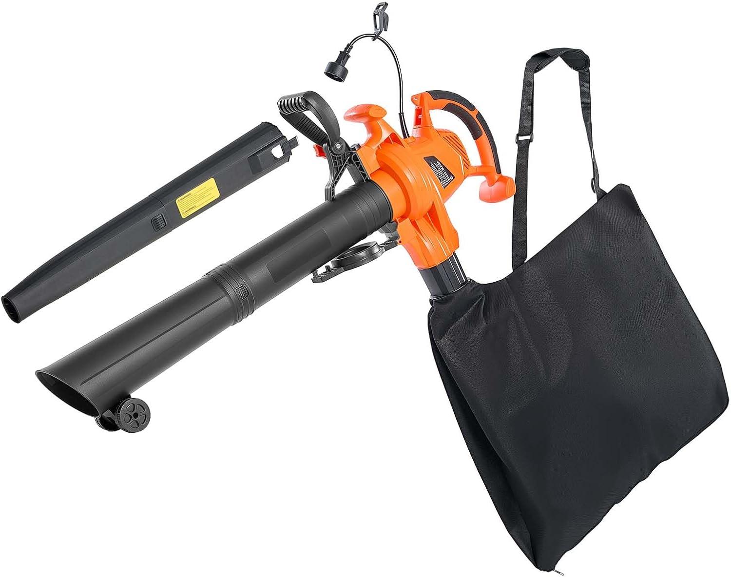 image:imageVEVOR 63CC Backpack Leaf Blower Gas Powered 189L Tank Delivers 1110CFM amp 220MPH Perfect for Garden Maintenance Clearing Leaves amp Snow3 in 1 12Amp Corded Leaf Blower