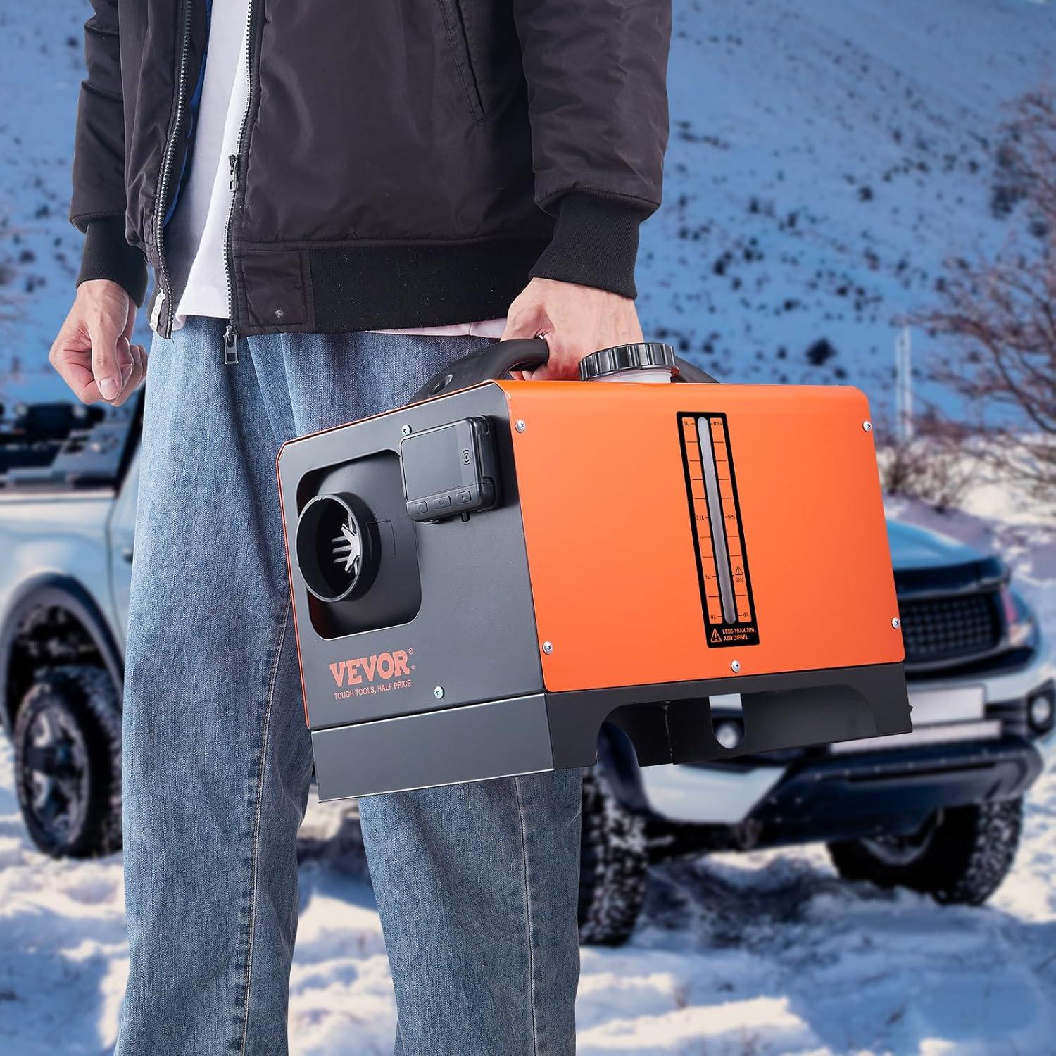 image:imageVEVOR 8KW Diesel Heater Bluetooth App Control Diesel Heater All in One with Automatic Altitude Adjustment Max 18045 ft Remote Control and LCD Portable Diesel Air Heater for Vehicles and Outdoors